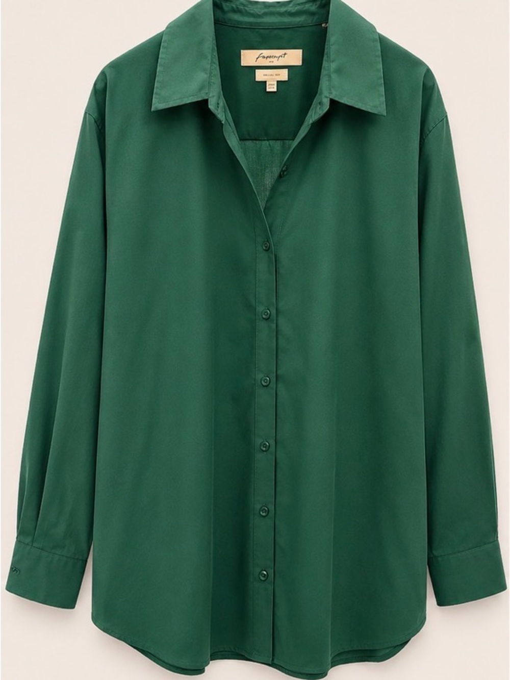 Foxcroft Women's Emerald Green Button-Down Shirt